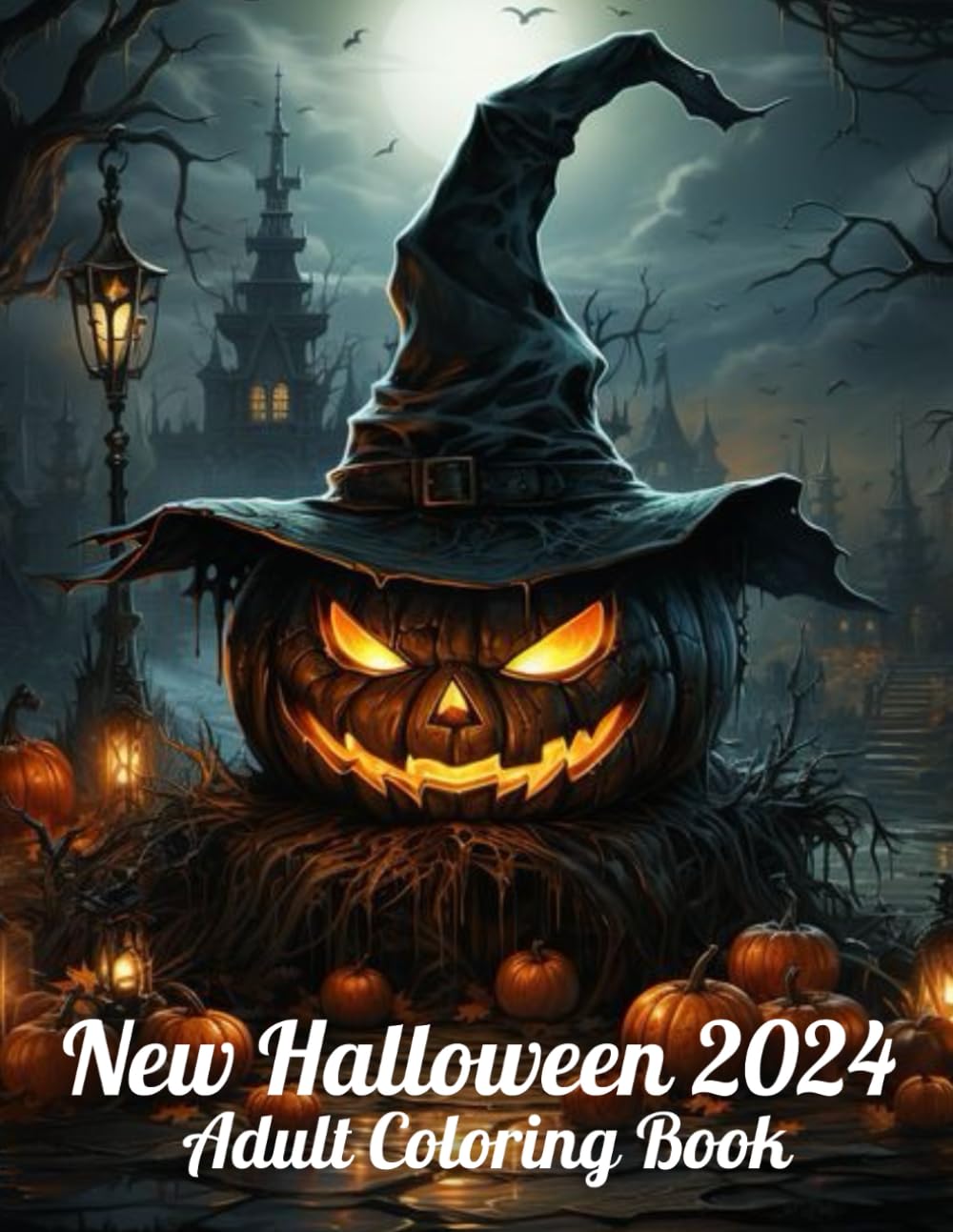 Halloween Adult Coloring Book 2024