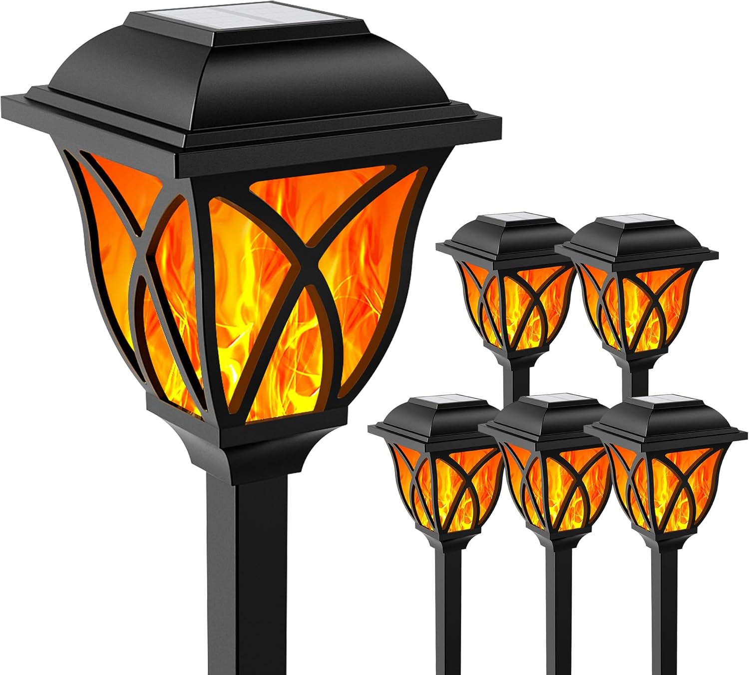 HMDecor Solar Flickering Flame Lights