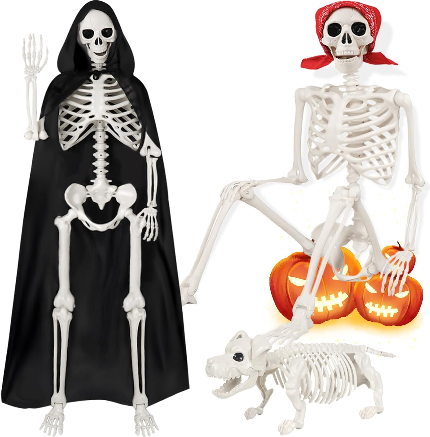 5.4ft Skeleton Halloween Decor