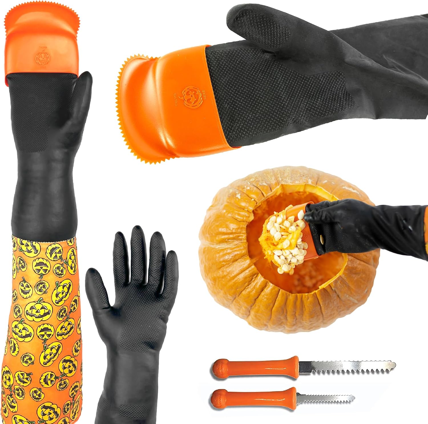 Pumpkin Scraper Glove