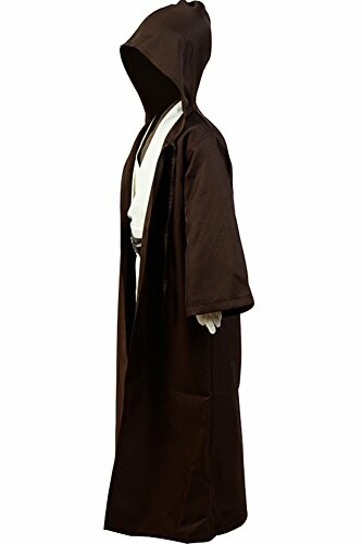 Brown hooded cloak or robe on a mannequin