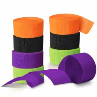 NICROLANDEE Halloween Crepe Paper Streamers