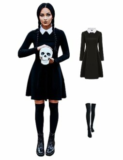 Wednesday Adams Family Halloween Costume