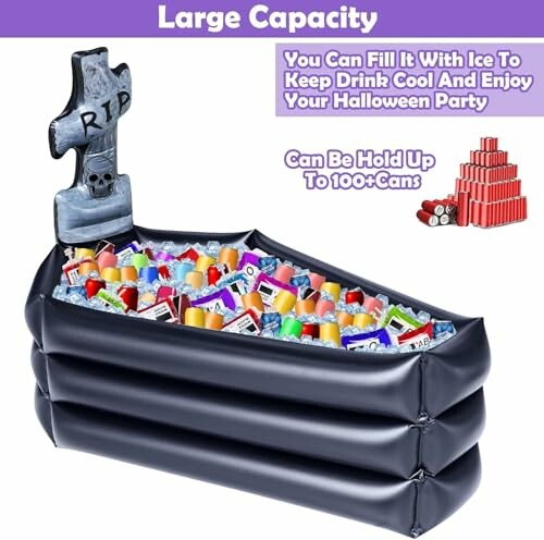 TURNMEON Inflatable Tombstone Coffin Cooler