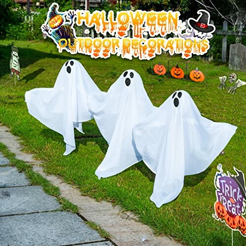 YoleShy Halloween Ghost Yard Stakes