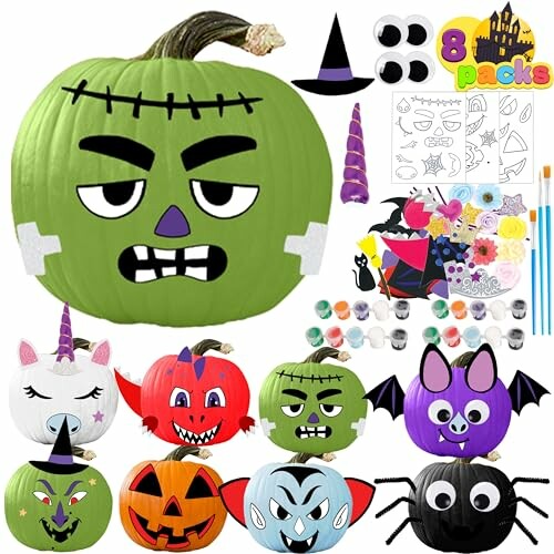 Klever Kits Halloween Pumpkin Decorating Kit