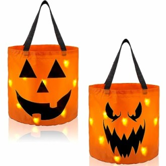 JOYIN LED Light Pumpkin Buckets