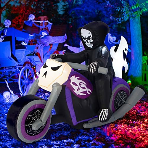 TOLOCO Inflatable Ghost on Motorcycle