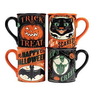 Certified International Scaredy Cat Mugs