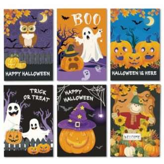 Happy Halloween Cards Set