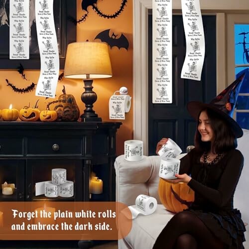 Homythe Halloween Toilet Paper