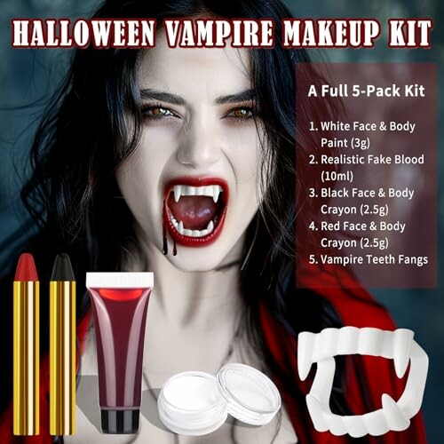 BOBISUKA Halloween Vampire Makeup Kit