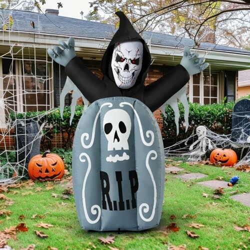 COMIN Halloween Inflatable Ghost Tombstone