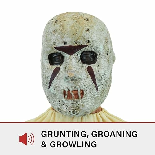 Horror mask with grunting, groaning, and growling sound effects.