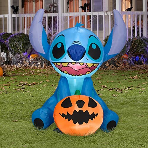 Gemmy Airblown Stitch w/JOL Disney