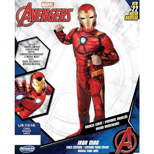 Child wearing Iron Man costume from Marvel Avengers