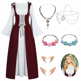 Medieval Fairy Elf Irish Dress