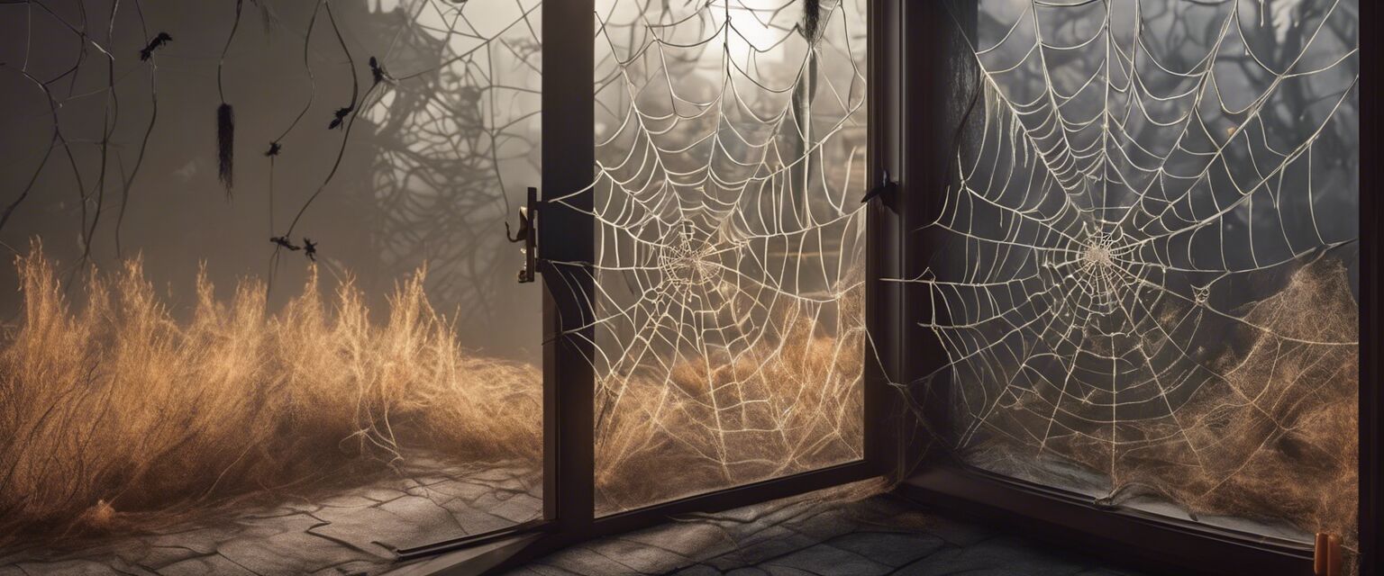 Spider web door decoration