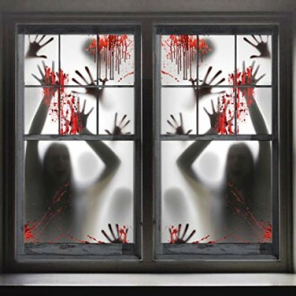 2PCS Halloween Haunted House Decoration